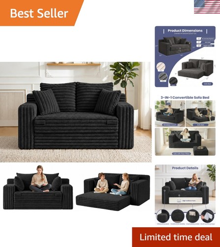 Convertible sofa bed - 3-in-1,