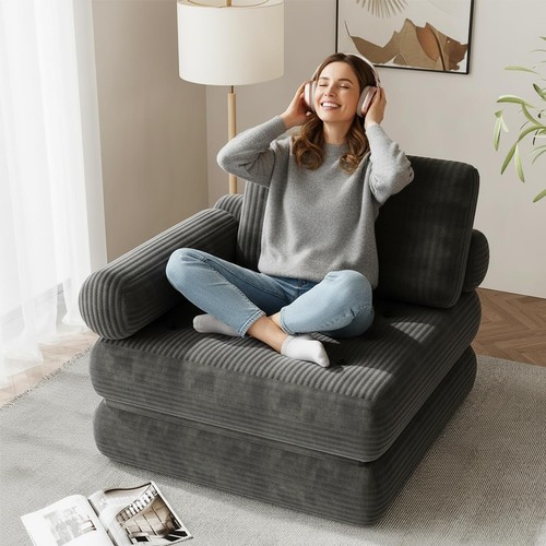 Folding sofa bed grey - folding,